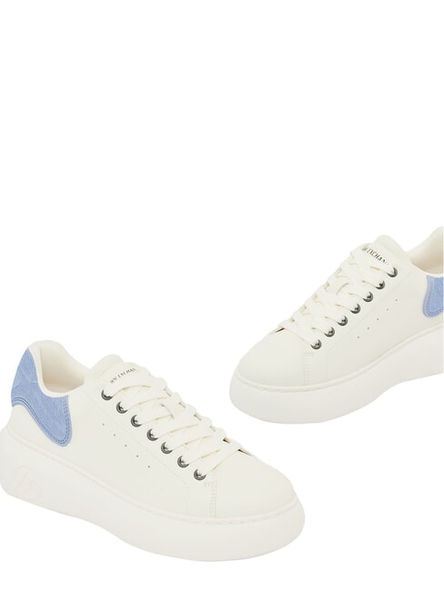 SUPER MINI-TUMBLED Baskets blanc cass&eacute; + glacial - Chaussures Femme