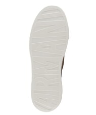 ARMANI EXCHANGE KURT Baskets blanc cass&eacute; + or p&acirc;le - Chaussures unisexe - 3