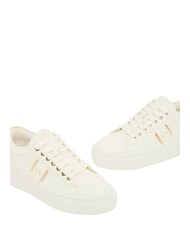 ARMANI EXCHANGE KURT Baskets blanc cass&eacute; + or p&acirc;le - Chaussures unisexe - 6