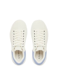 ARMANI EXCHANGE SUPER MINI-TUMBLED Baskets blanc cass&eacute; + glacial - Chaussures Femme - 2