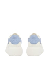 ARMANI EXCHANGE SUPER MINI-TUMBLED Baskets blanc cass&eacute; + glacial - Chaussures Femme - 4