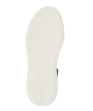 ARMANI EXCHANGE SUPER MINI-TUMBLED Baskets blanc cass&eacute; + glacial - Chaussures Femme - 3