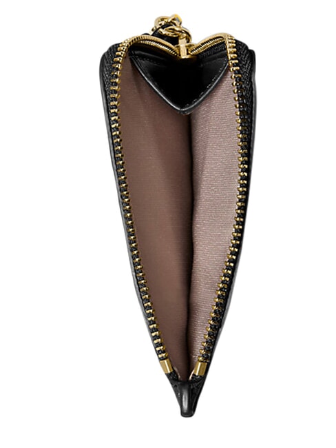 JET SET porte-cartes en cuir noir - Portefeuilles Femme