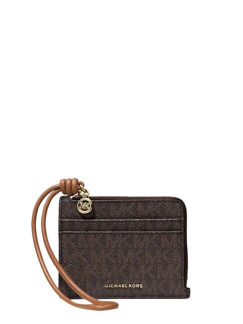 JET SET Porte-monnaie avec bracelet brun/gland - Portefeuilles Femme