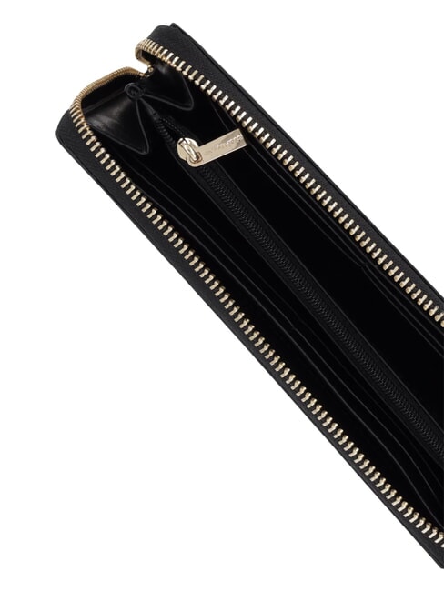 JET SET portefeuille en cuir noir - Portefeuilles Femme