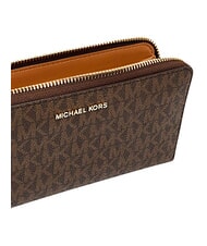 MICHAEL KORS JET SET Portefeuille Zip Around brun/gland - Portefeuilles Femme - 4