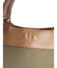 ARMANI EXCHANGE WAVE Sac de courses avec bandouli&egrave;re savane/min&eacute;ral - Sacs pour Femme - 6