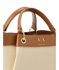 ARMANI EXCHANGE WAVE Sac de courses avec bandouli&egrave;re argile naturelle / saline - Sacs pour Femme - 5