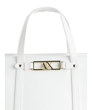 ARMANI EXCHANGE POLLY Sac de courses avec bandouli&egrave;re blanc cass&eacute; - Sacs pour Femme - 4