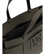 ARMANI EXCHANGE A|X BUCKLE Sac &agrave; main, avec bandouli&egrave;re savane - Sacs pour Femme - 4