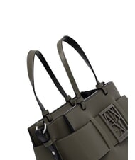 ARMANI EXCHANGE A|X BUCKLE Sac &agrave; main, avec bandouli&egrave;re savane - Sacs pour Femme - 6