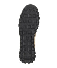 ARMANI EXCHANGE DROP MICROSUEDE Baskets avec logo contrast&eacute; blanc cass&eacute; + noir - Chaussures Homme - 3