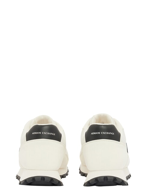 DROP MICROSUEDE Baskets avec logo contrast&eacute; blanc cass&eacute; + noir - Chaussures Homme
