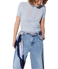 LIUJO METAL Foulard robe bleue - &Eacute;charpes - 2