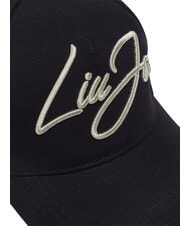 LIUJO LOGO STRIPED Casquette &agrave; visi&egrave;re NOIR - Bonnets - 6