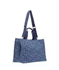 LIUJO LOGO STRASS Sac &agrave; main avec bandouli&egrave;re den.blue animalier - Sacs pour Femme - 4