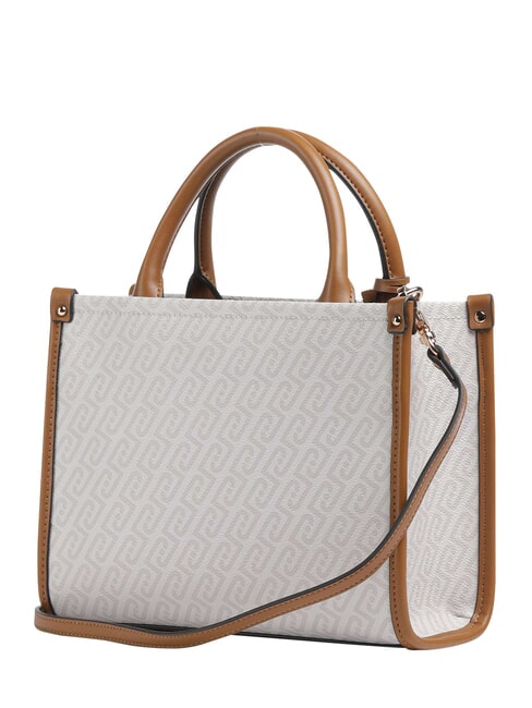 RIDHI Sac &agrave; main avec bandouli&egrave;re s&eacute;quoia naturel/rouge - Sacs pour Femme