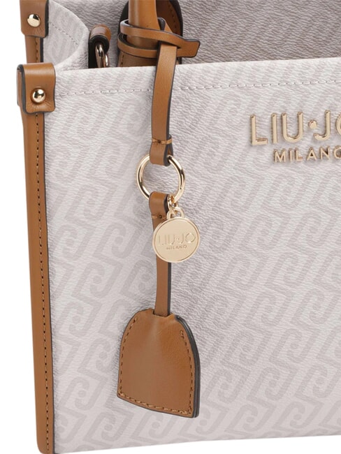 RIDHI Sac &agrave; main avec bandouli&egrave;re s&eacute;quoia naturel/rouge - Sacs pour Femme