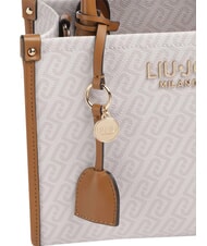 LIUJO RIDHI Sac &agrave; main avec bandouli&egrave;re s&eacute;quoia naturel/rouge - Sacs pour Femme - 6