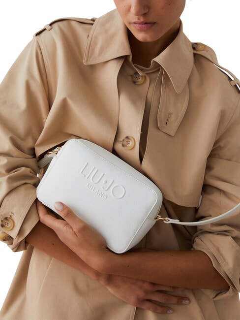 HALONA Sac bandouli&egrave;re moyen avec logo cr&egrave;me - Sacs pour Femme