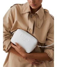 LIUJO HALONA Sac bandouli&egrave;re moyen avec logo cr&egrave;me - Sacs pour Femme - 2