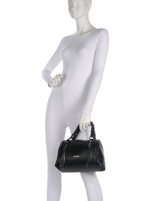 GIHEN Sac &agrave; main avec bandouli&egrave;re NOIR - Sacs pour Femme