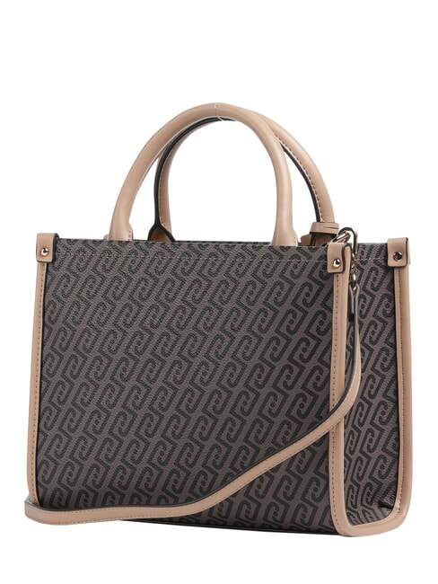 RIDHI Sac &agrave; main avec bandouli&egrave;re brun fonc&eacute;/poudre fonc&eacute;e - Sacs pour Femme