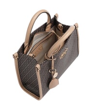 LIUJO RIDHI Sac &agrave; main avec bandouli&egrave;re brun fonc&eacute;/poudre fonc&eacute;e - Sacs pour Femme - 3