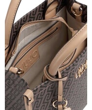 LIUJO RIDHI Sac &agrave; main avec bandouli&egrave;re brun fonc&eacute;/poudre fonc&eacute;e - Sacs pour Femme - 5