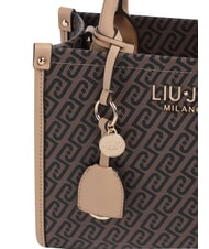 LIUJO RIDHI Sac &agrave; main avec bandouli&egrave;re brun fonc&eacute;/poudre fonc&eacute;e - Sacs pour Femme - 6