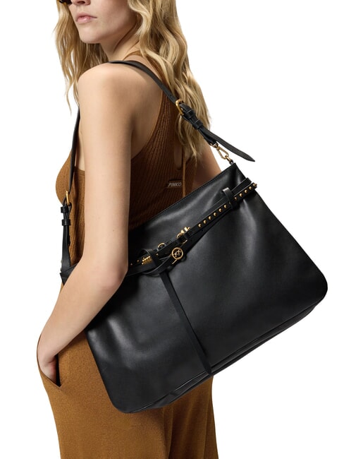 BELT BAG Grand sac noir-or antique - Sacs pour Femme