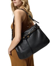 PINKO BELT BAG Grand sac noir-or antique - Sacs pour Femme - 2