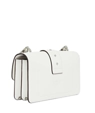 PINKO LOVE ONE MINI Mini sac nuage blanc mat argent - Sacs pour Femme - 2