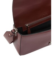 PINKO LOVE ONE CLASSIC SLOUCHY Sac &agrave; bandouli&egrave;re en cuir vin de Bourgogne - vieil argent - Sacs pour Femme - 4