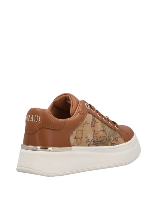 GEO  Baskets pour femmes Cuir / Beige G&eacute;o - Chaussures Femme