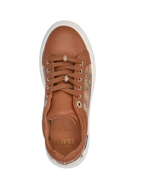 GEO  Baskets pour femmes Cuir / Beige G&eacute;o - Chaussures Femme