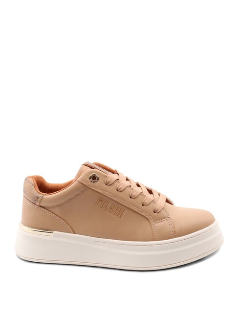 GEO Junior Baskets noisette/beige g&eacute;om&eacute;trique - Chaussures Femme