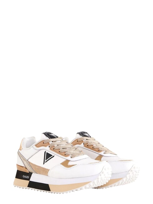 I DEA Baskets en cuir blanc - Chaussures Femme