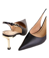 GAUD&Igrave; CRISTEL D&eacute;collet&eacute; Chanel, en cuir NOIR - Chaussures Femme - 3