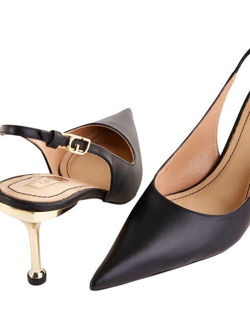 CRISTEL D&eacute;collet&eacute; Chanel, en cuir NOIR - Chaussures Femme