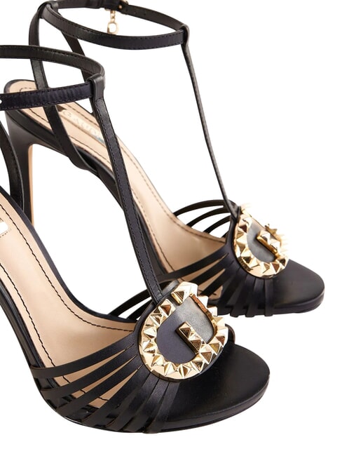 FOSCA sandales hautes en cuir NOIR - Chaussures Femme