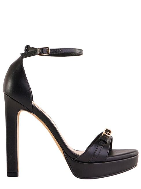 LIZ sandales hautes en cuir NOIR - Chaussures Femme