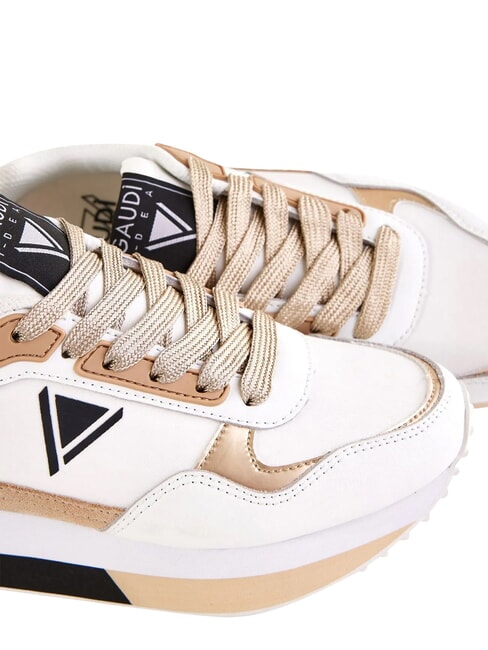 I DEA Baskets en cuir blanc - Chaussures Femme