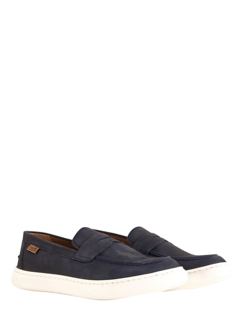 DENIS mocassins en cuir marine - Chaussures Femme