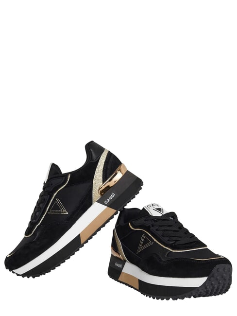 I DEA Baskets en cuir NOIR - Chaussures Femme