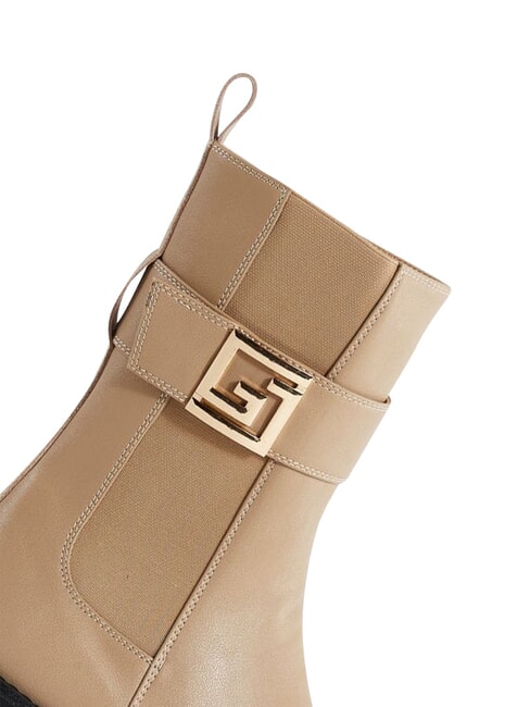 ARIEL Bottine en cuir sable - Chaussures Femme