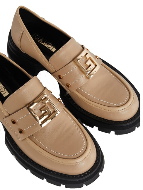 ARIEL mocassin en cuir sable - Chaussures Femme