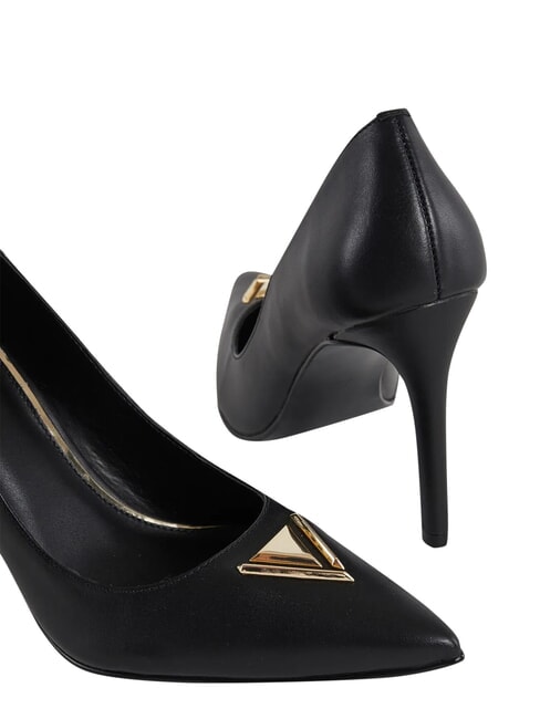 COLETTE D&eacute;collet&eacute; en cuir NOIR - Chaussures Femme