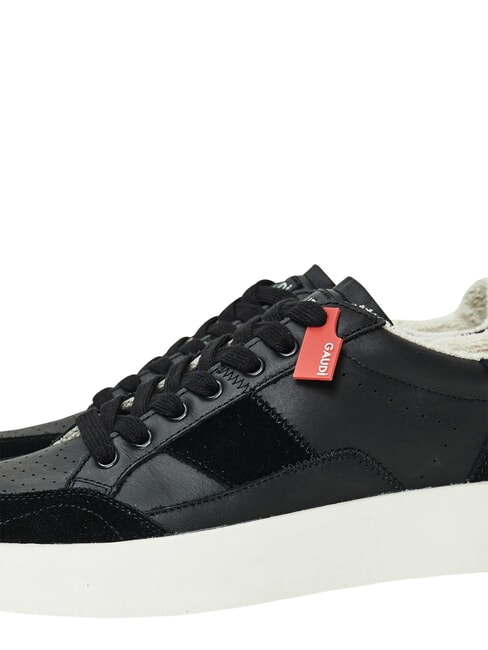 FUSION Baskets en cuir NOIR - Chaussures Homme
