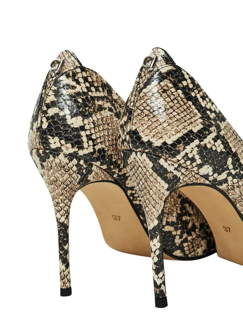 DALIA PYTHY D&eacute;collet&eacute; en cuir NATUREL - Chaussures Femme